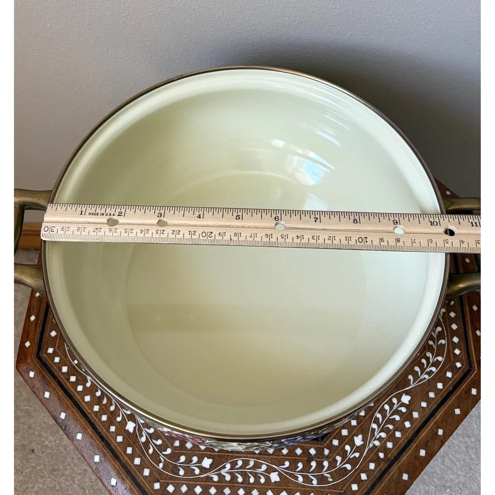 Vintage Tabletops Unlimited Vitroceramic 10” Covered Stock Pot/Dutch Oven Cabern